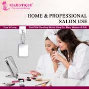 Majestique Foldable Handheld Makeup Mirror