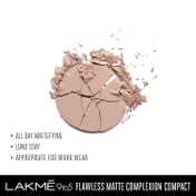 Lakme 9 to 5 Powerplay Matte Compact, Oil Control Formula, With Vitamin E, Almond (8 g)