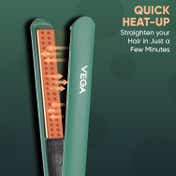 Vega Salon Smooth Hair Straightener for Women Green (VHSH-42)
