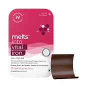 Wellbeing Nutrition Melts Vital Iron 19 mg - Peach & Lychee (30 Oral Strips)