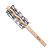 Vega Wooden Round Hair Brush for Women & Men, Professional Blow Dry, Wooden Barrel (R31-RB) - Beige
