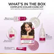 L'Oreal Paris New  Excellence Creme Hair Color With Hyaluronic Acid, 6 Beige Brown, (100gm + 72ml)