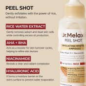 Dr.Melaxin Peel Shot Exfoliating White Rice Ampoule Reduces Whiteheads & Pores in 1 Use (80 ml)