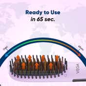 Vega Mini Hair Straightener Brush-Natural Straight in Few Min for Women 2 Heat Settings (VHSB-05)