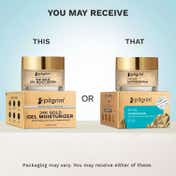Pilgrim 24K Gold Lightweight Gel Face Moisturizer With Hyaluronic Acid & Alpha Arbutin (50ml)