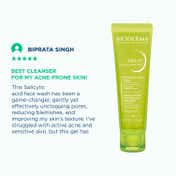 Bioderma Sebium Actif Cleanser with Salicylic & Glycolic Acid for Acne Prone, Oily Skin (45ml)