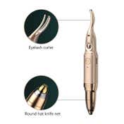 SEMINO Lash Styler 2 in 1 Eyelash Curler and Eyebrow Trimmer for Women - Golden