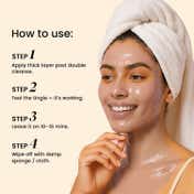 BiE O2WOW! Face Mask for Daily Tan Removal, Reduces Dark Spots & Pigmentation (20 g)