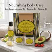 NATURALLY EUROPEAN Somerset Ginger and Lime Body Care Set (3 pcs)