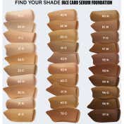 FAE Beauty Face Card Skin Tint Serum Foundation Trial Kit Very Deep (6 pcs)