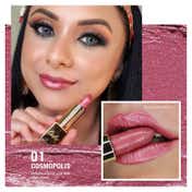 Oulac Metallic Shine Lipstick - 01-Cosmopolis (4.3 g)