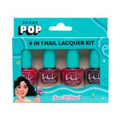 SUGAR POP 4 in 1 Nail Lacquer Kit - 02 Rouge Canvas (4 pcs)
