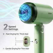 VGR V-421 Hair Dryer for Women 1200W DC Motor 2 Speed Settings Foldable Design