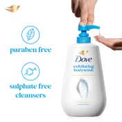Dove Exfoliating Bodywash With Triple Hydration Serum (825 ml)