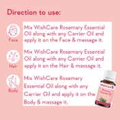 WishCare 100% Pure Rosemary Essential Oil Reduces Hairfall and Boosts Hair Growth (15 ml)