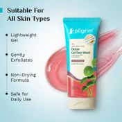 Pilgrim 3% AHA + BHA + PHA Detan Gel Face Wash Exfoliates & Brightens Skin Non-Drying (100 ml)