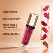 PAC Timeless Matte Mini 12H Longlasting Rich Pigment One Swipe Payoff Smudgeproof - Flirtini (3 ml)