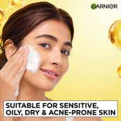 Garnier Vitamin C + Serum Face Wash for Brightening & Tan Removal For all Skin Types (100 g)