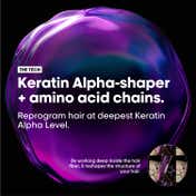 L'OREAL PROFESSIONNEL Keratin Alpha Sleek Shampoo for Frizz Free Smooth Hair (300 ml)