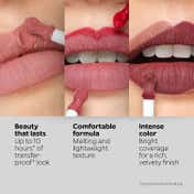 KIKO Milano Lasting Matte Veil Liquid Lip Color - 03 Mocha (4 ml)