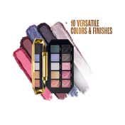 Lakme Be-Jewel Multichrome Eyeshadow Palette, 10 Shimmery Shades - Midnight Metals (12 g)