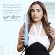 Winston 5 in 1 Hair Blow Brush Multi Styler - Ice Blue