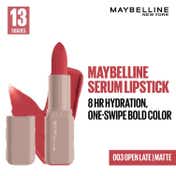 Maybelline New York Serum Lipstick (Matte) 8Hr Hydration + one-swipe bold color - 003 Open Late (4.5g)
