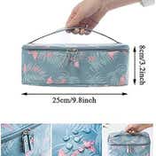 Bronson Professional Portable Dividers Travel Cosmetic Bag Organizer With Makeup Pouch