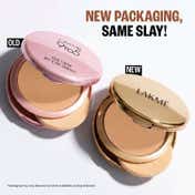 Lakme 9To5 Double Duty Dual Finish Compact, Foundation + Compact, Lightweight, Cinnamon - (9 g)