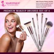 Majestique Professional Face and Eye Makeup Brush Set (6 pcs)