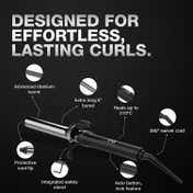 Ikonic Professional Curling Tong CT-28 -2.0, Advance Titanium Barrel, Reduces Frizz and Static 1's