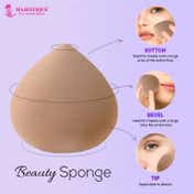 Majestique 3-in-1 Skin Care Set with Cleansing Brush & Makeup Sponge (3 pcs)