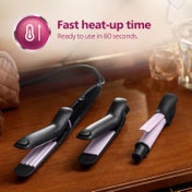 Philips Hair Styling Set Crimp, Straighten Or Curl With The Single Tool BHH816-00 - Black, Purple