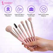 Majestique 7-Piece Makeup Brush Set - Pink (7 pcs)