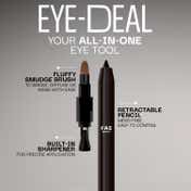 FAE BEAUTY Eye-Deal Intense Gel Kajal With Sharpener & Fine Bristle Brush Shade - Black Sesame (0.35 g)