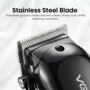 VGR VL-118 Professional Hair Clipper for Salon with Stainless Steel Blade 2000mAh Battery