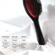Denman cruelty-free Hair Brush The Finisher Cushion D82M - Black