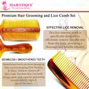 Majestique Hair Grooming & Lice Comb Set (2 pcs)