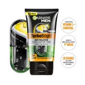 Garnier Men Power White Double Action Charcoal Face Wash (150g)