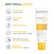 Bioderma Photoderm Aquafluide Claire SPF 50+ PA++++ Tinted Sunscreen, All Skin Types,In Vivo Tested (40ml)