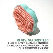 Alan Truman Super Soft Shampoo and Scalp Massage Brush - Green and Pink (1 pc)