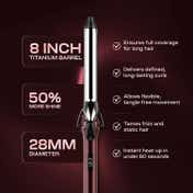 Ikonic Professional Curling Tong 2.0- 28mm Hair Curler, Scarlett Limited Edition
