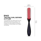 Denman Small Styling Curl Brush D143 - Red