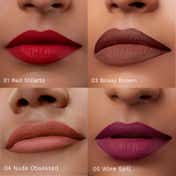 Pilgrim Matte Me Up! Mini 4 In 1 Liquid Lipstick - Always On Top (4 pcs)