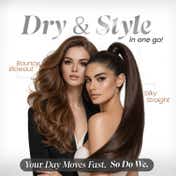 Urban Yog MakeMeeBold Hot Air Brush 1.0 2-in-1 Hair Dryer & Straightener for Women (1 pc)