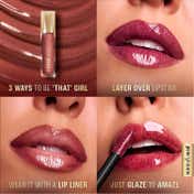 Lakme Glitterati Lip Glaze with Vegan Collagen for Glossy Lips - 101 Scarlet Spritzer (5 ml)