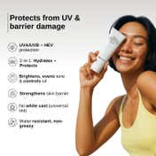 The Formularx Sun Relief Ceramide Silk Sunscreen SPF 50 PA++++ with Niacinamide & Peptide (50 g)
