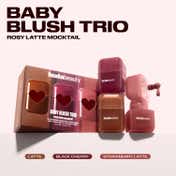 Huda Beauty Baby Blush Mocktail Trio - Rosy Latte (3 pcs)