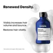 L'OREAL PROFESSIONNEL Density Advanced Shampoo for Thinning Hair (300 ml) Visibly Increases Volume