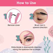 Vega Eyebrow Shaper for Women, Face Razor for Upper Lip & Facial Hair Removal ESS-01 (3 pcs)